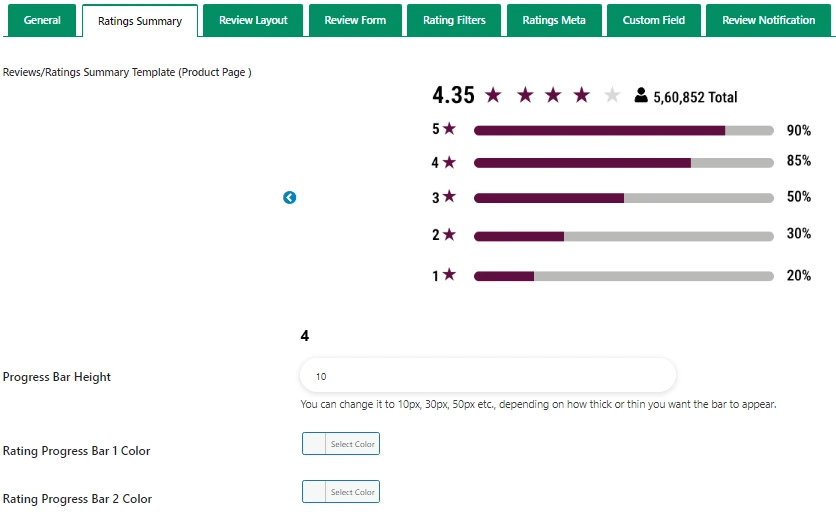 Advanced Options Panel