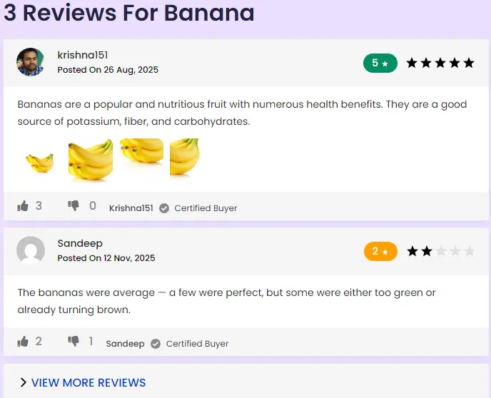 Customer Comment Rating